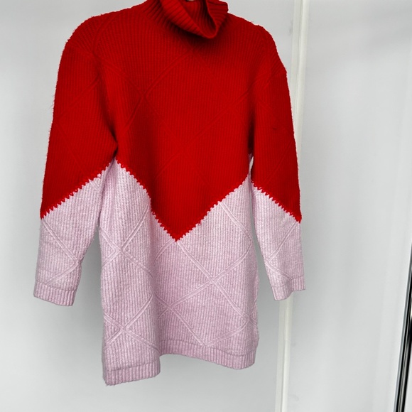 Red & Pink Diamond Demi Sweater Dress RED & PINK DIAMOND DEMI SWEATER DRESS - Picture 3 of 4
